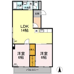 その木ハイツの物件間取画像